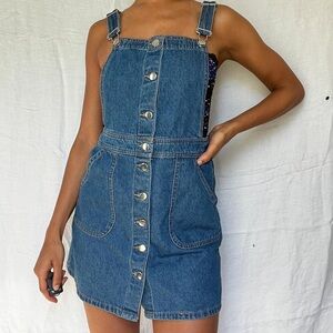 Denim overall dress LIKE NEW!